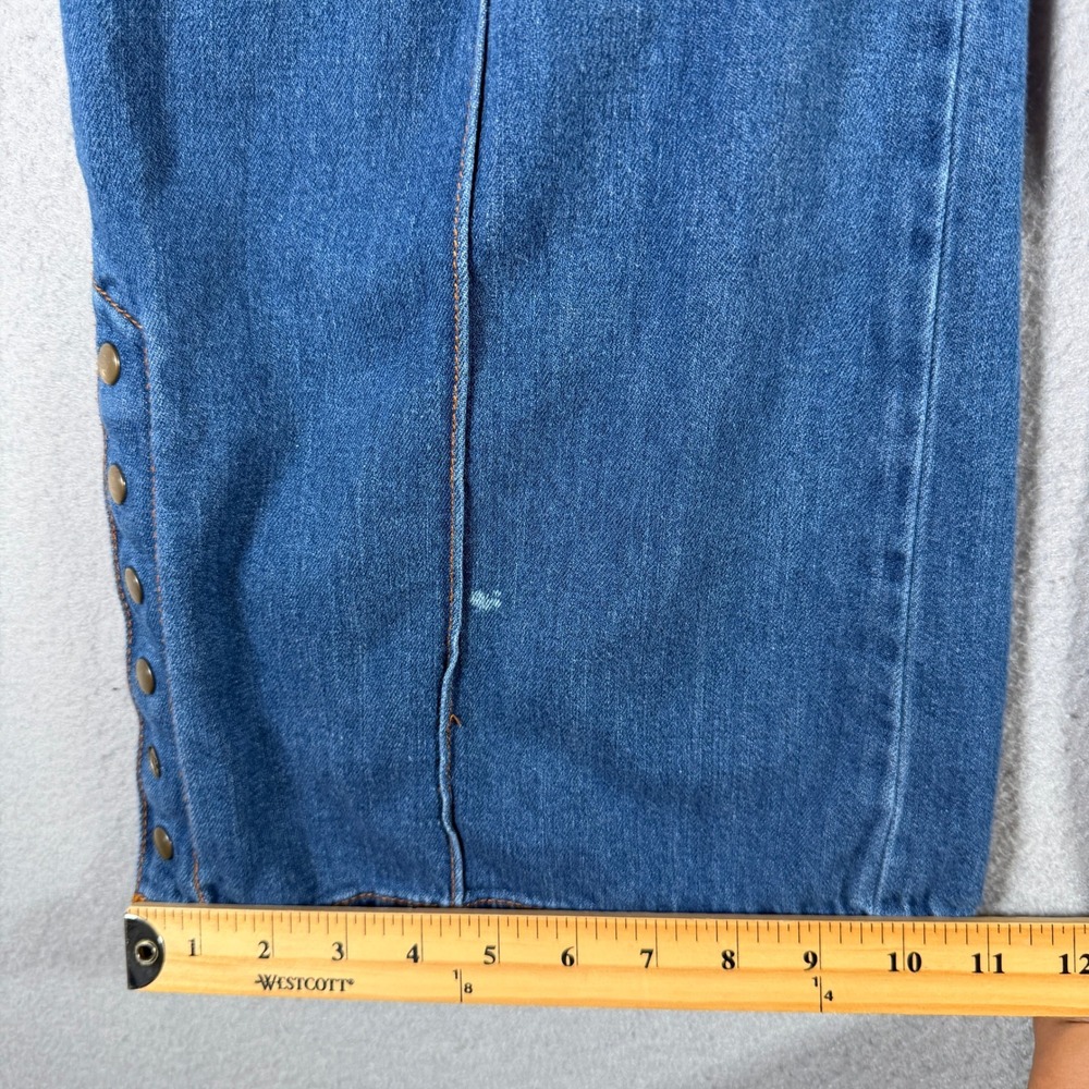 Pilcro and the Letterpress Anthropologie Wide Leg Seam Detail Jeans Blue 28 - Picture 7 of 16